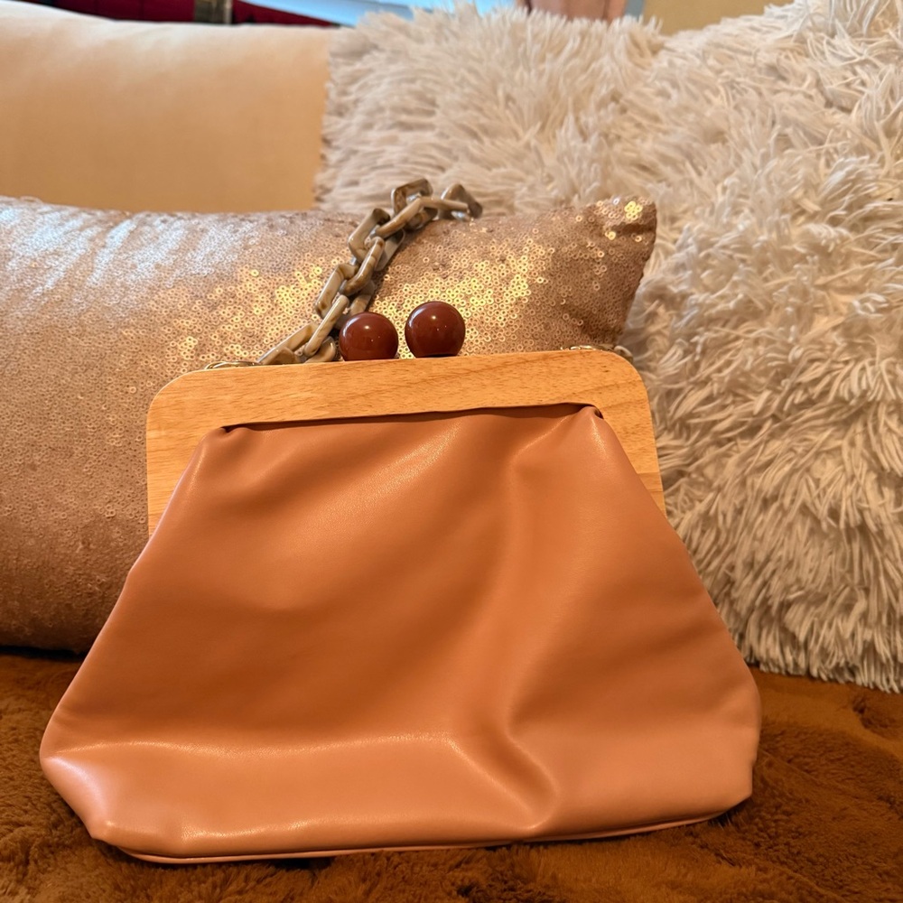 Elegant Tan Clutch Bag
